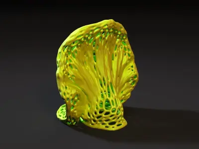 Alien mushroom plant 3D print model