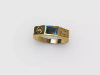 Civil Engineering Graduation Ring 3D Printing  3D print model
