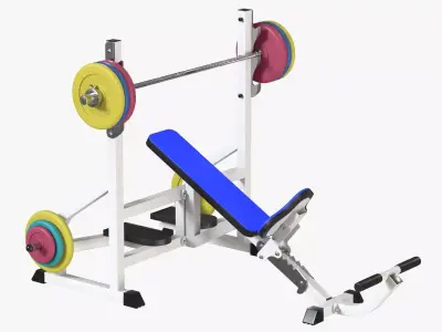 Olympic Bench 3D model