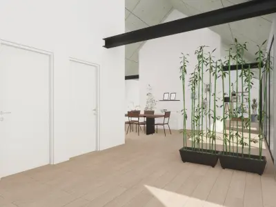 3 bedroom barn-house 3D model