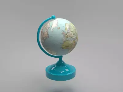 globo objeto mapa mundi  3D model