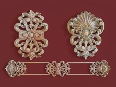 Classic decor 3D CNC  print model 01 3D print model