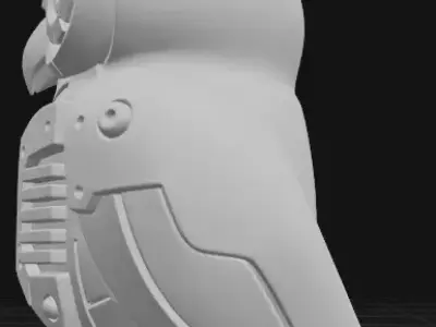 Industrial Owl Sculpture 3D print model