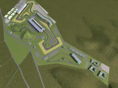 F1 Race Track 3D model