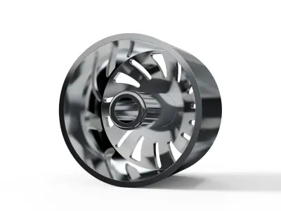 FRONT forgiato Turbinata DURO DUALLY WHEEL 3D print model
