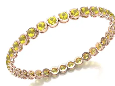 Tennis Bracelet 632036 3D print model