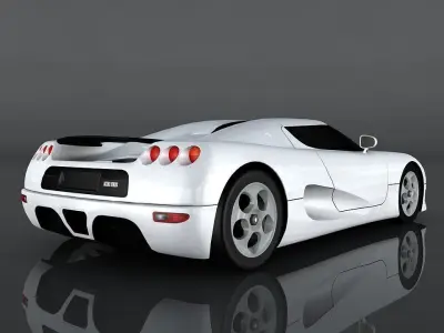 Koenigsegg CC8S Low-poly 3D model