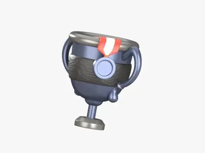 Trophy 3D Illustration 3D model