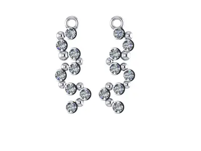 Diamond drops Free 3D model