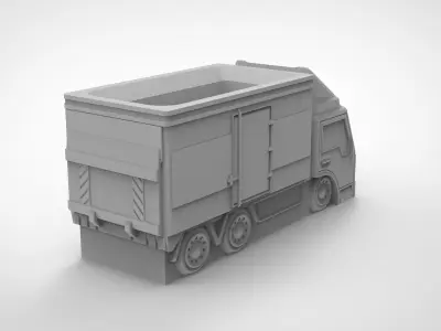 truck pattern vase 3D print model