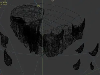 Stone Dragon Misfortune - Platform 02 3D model