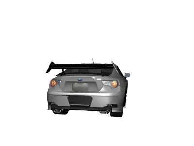 SUBARU BRZ Low-poly 3D model