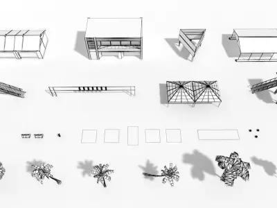 This Race Track Construction Kit - Add-on Pack B Low-poly 3D model