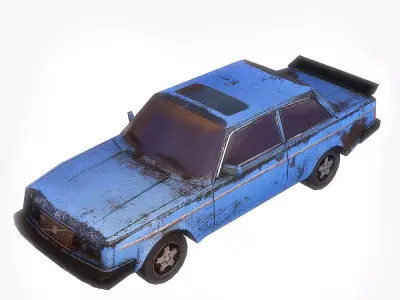 Old Car  1 Low-poly 3D model