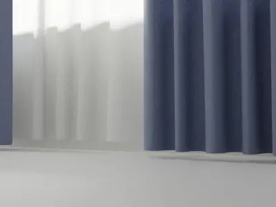 Curtains 01 collection 1 3D model