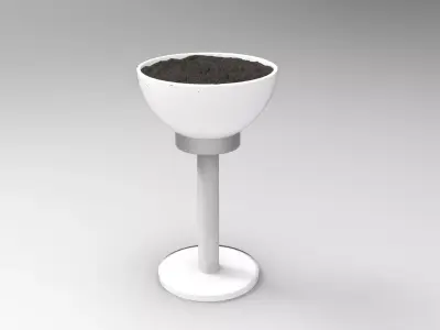 Dry Vase Low-poly 3D model
