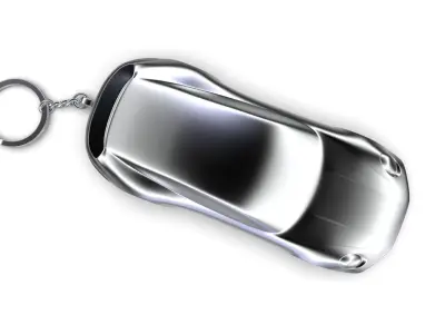 Porsche 911 -992- Turbo Speedform Automotive Sculpture Keychain  3D print model