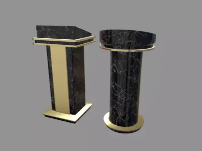 Modern Luxury Lectern Podium Low-poly 3D model