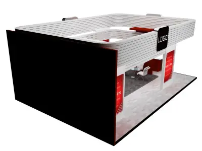 Booth Exhibition Stand a537a  3D model