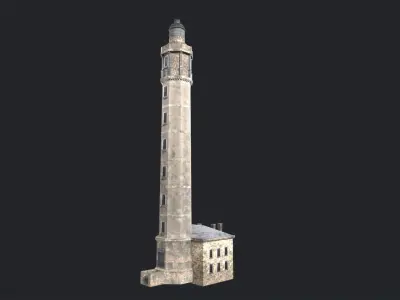 Lighthouse Low-poly 3D model Low-poly 3D model