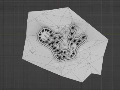  Mountain Drift Map For Mobile - Low-poly 3D model