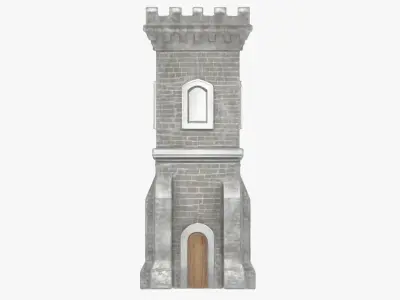 Medieval Watchtower Low-poly 3D model order