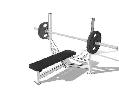 Bench Press Bench 3D model