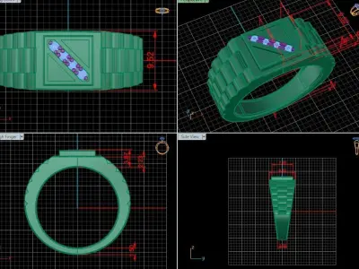 Glamira men ring 3D print model