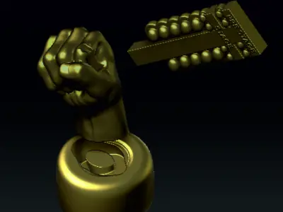 Trophy for drag race 3D model