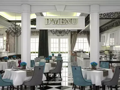 Classic Cuisine Restaurant 3D model