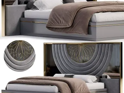 Torento Bed By Evgor Luxury 3D model