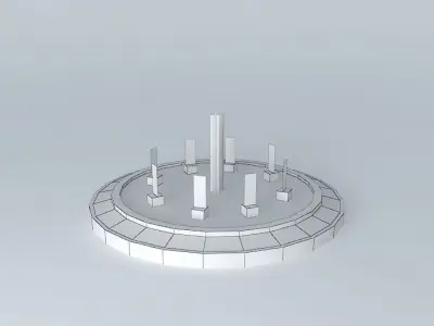 Fountain statues Free 3D model