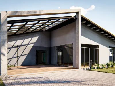 Small house Low-poly 3D model