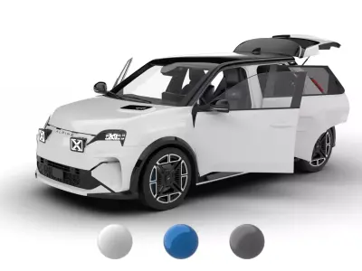 Alpine A290 GT 2025 HQ 3d model 3D model