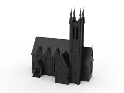 Kylemore Neo-Gothic Church - Ireland 3D print model