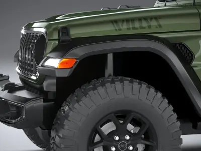 Jeep Wrangler Willys 2024 3D model