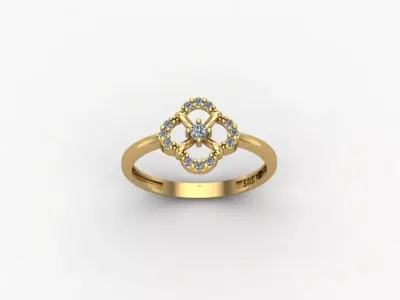 gold ring pint jewelry model 3d stl  3D print model
