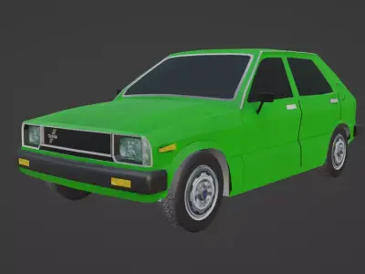 Daihatsu Charade G20 Low-poly 3D model