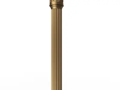 Column Capital 01103 Low-poly 3D model