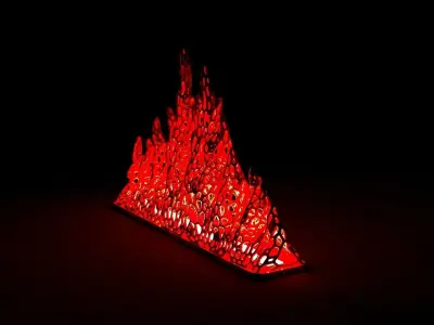 Fire voronoi 3D print model