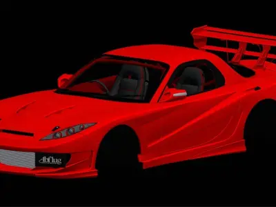 Mazda RX-7 Abflug Arde 3D model