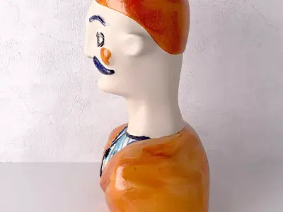 Gabriel Painted Head Vase 3D model