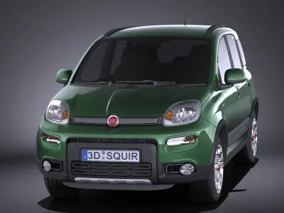 Fiat Panda 4x4 2013 VRAY 3D model