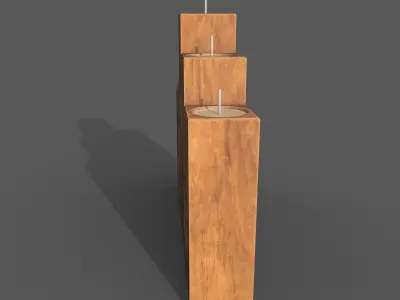 Christmas candle holder 3D model