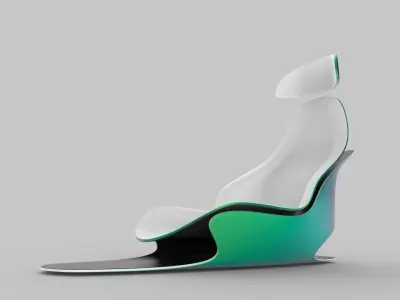 Modern car seat concept 3d model 3D model