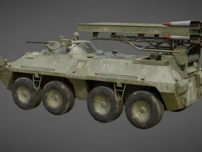 ZHK RS Vehicle for Games Low-poly 3D model