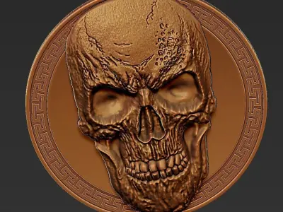 skull pendant 3D print model