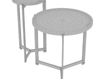 Fendi Casa Ripple Coffee Table 3D model