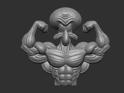 squidward decor  3D print model