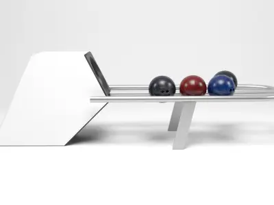 Bowling machine Low-poly 3D model
